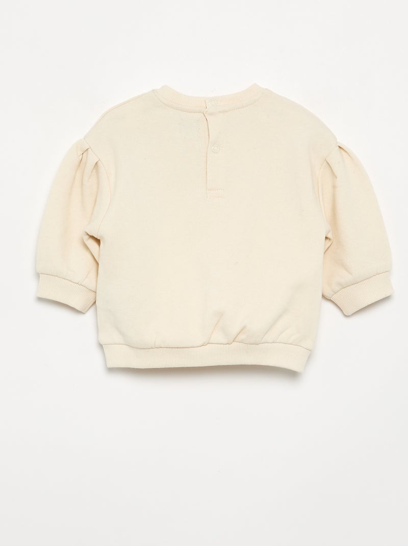 2-delige set - sweatshirt + broek Beige - Kiabi