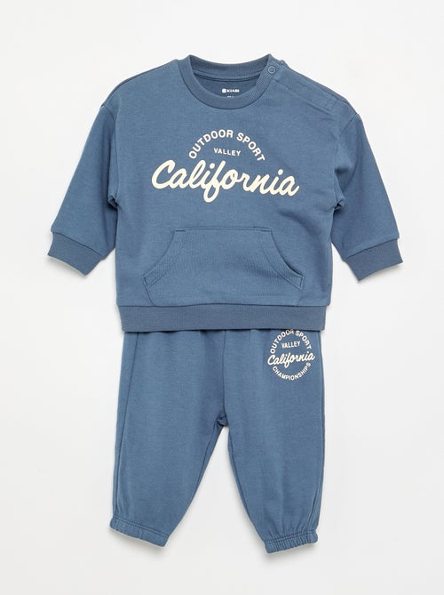 2-delige set - sweatshirt + joggingbroek - Kiabi