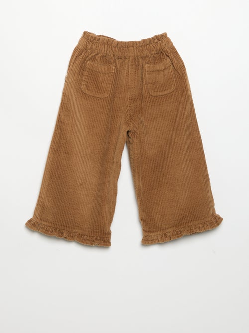 2-delige set - T-shirt + fluwelen pantalon - Kiabi