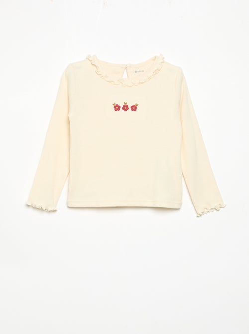 2-delige set - T-shirt + fluwelen pantalon - Kiabi