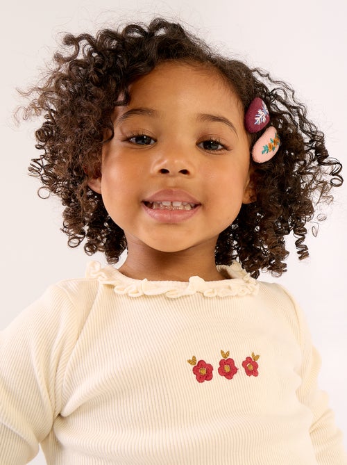 2-delige set - T-shirt + fluwelen pantalon - Kiabi