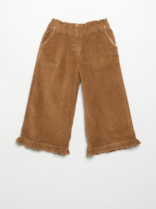 2-delige set - T-shirt + fluwelen pantalon - Kiabi