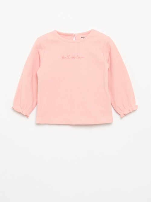 2-delige set - T-shirt met lange mouwen + legging - Kiabi