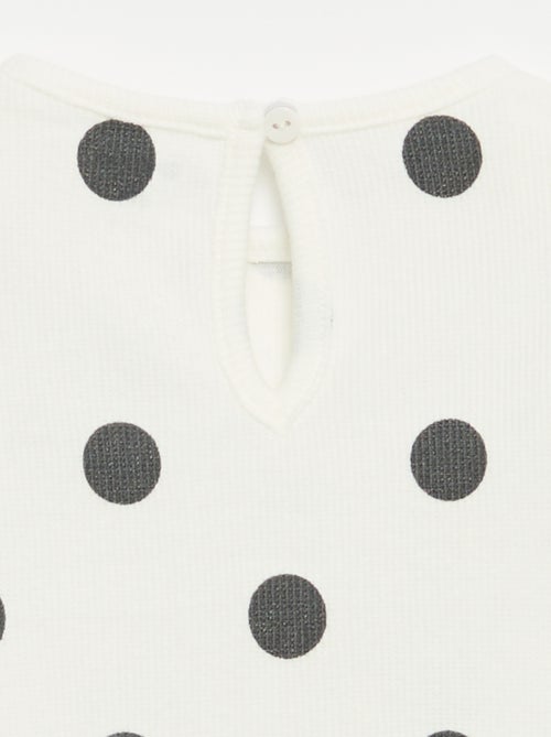 2-delige set - T-shirt met lange mouwen + legging - Kiabi
