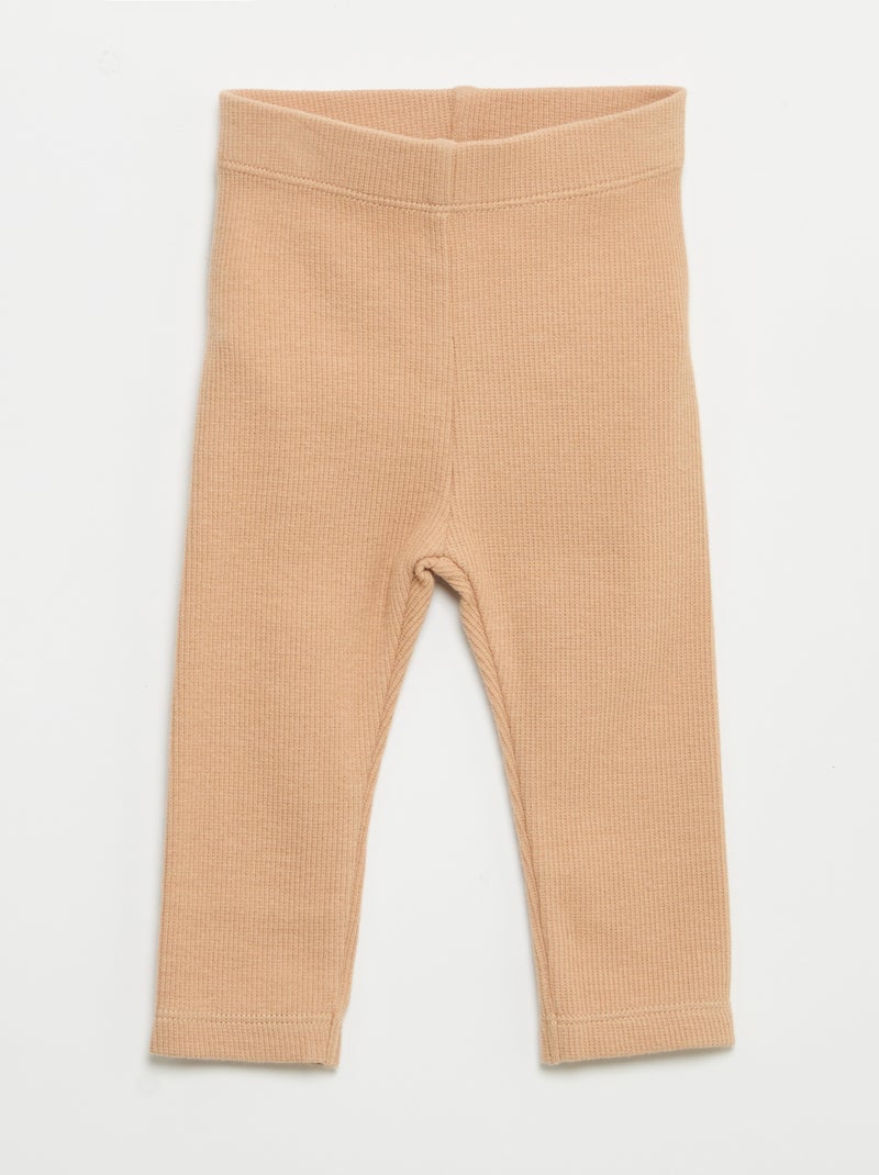 2-delige set - T-shirt met lange mouwen + legging Wit - Kiabi