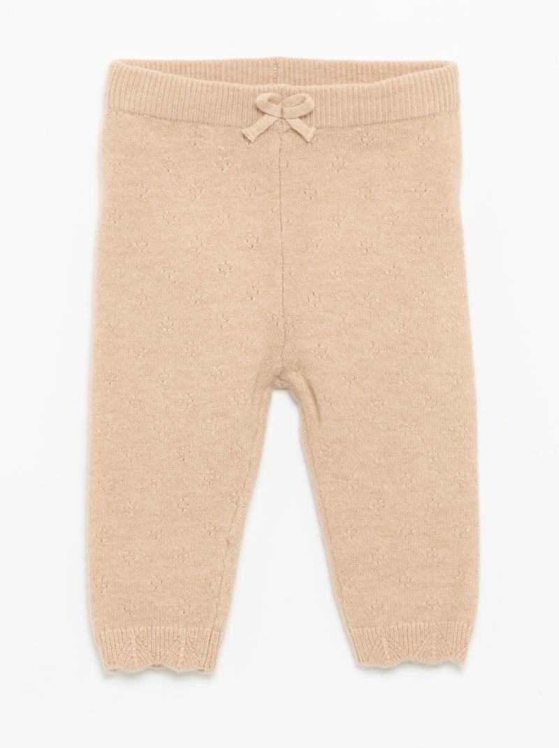 2-delige set - Vest + legging Biege - Kiabi