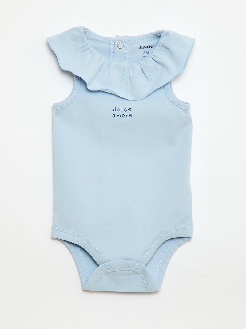 2-delige set: body en slip Blauw - Kiabi