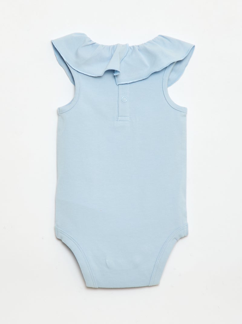 2-delige set: body en slip Blauw - Kiabi
