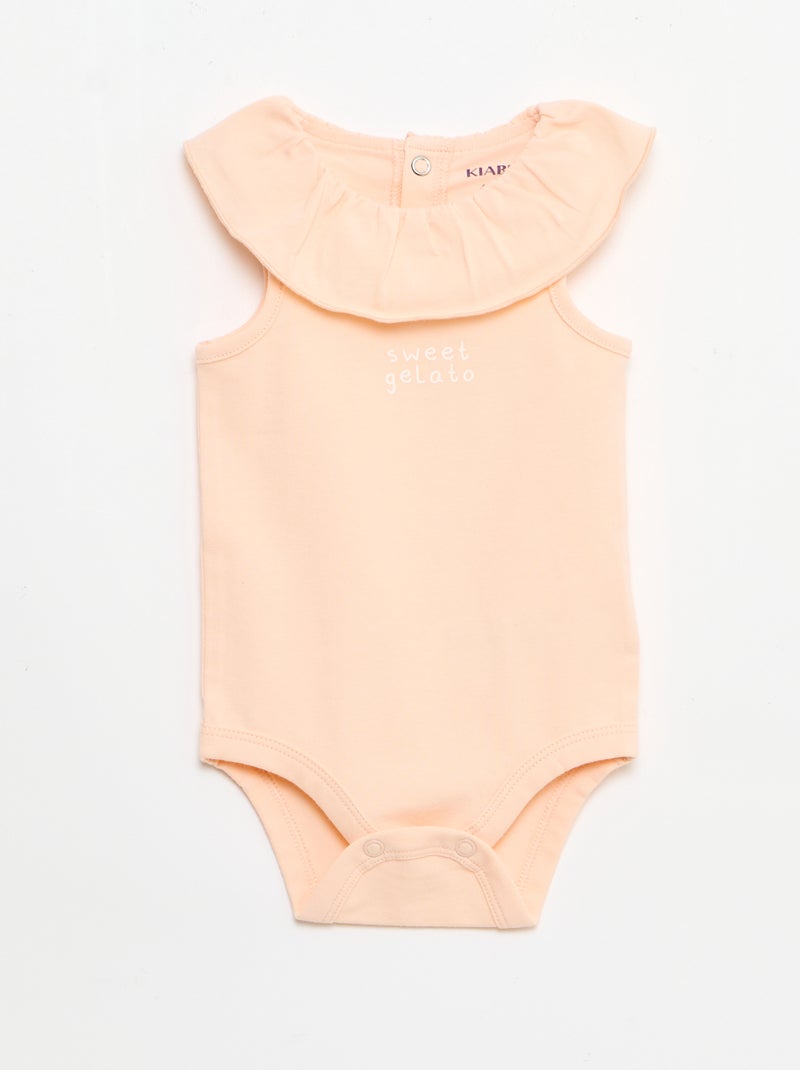 2-delige set: body en slip Rose - Kiabi