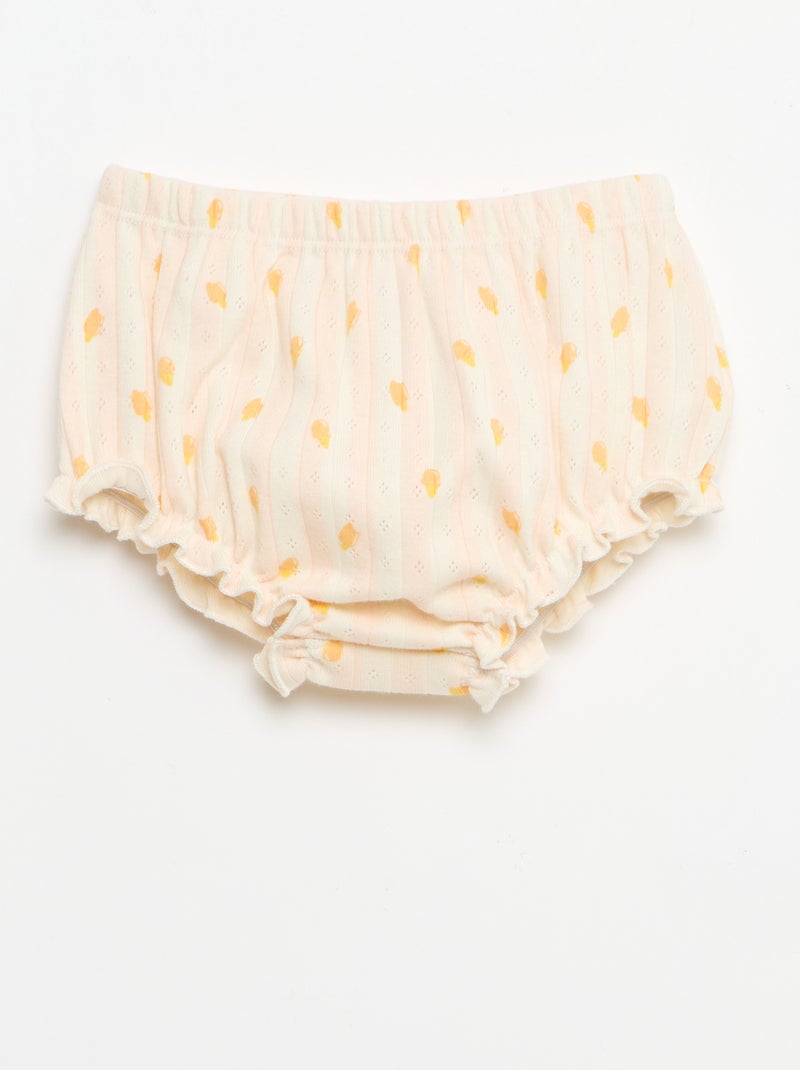2-delige set: body en slip Rose - Kiabi