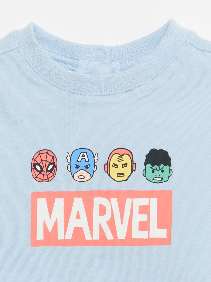 2-delige set: débardeur + short 'Marvel' Blauw - Kiabi