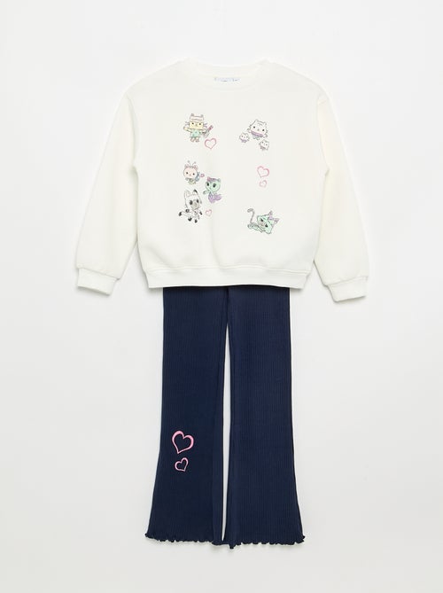2-delige set 'Gabby en het Magische Huis' - Sweater + legging - Kiabi