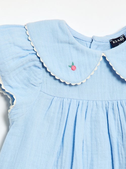 2-delige set: jurk met korte mouwen + slip - Kiabi