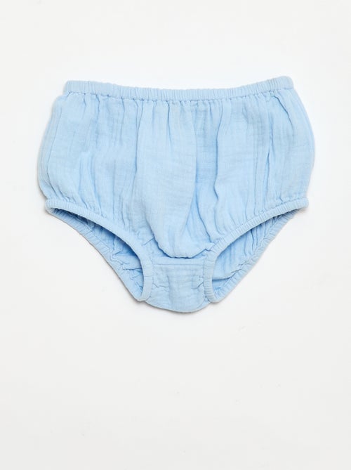 2-delige set: jurk met korte mouwen + slip - Kiabi