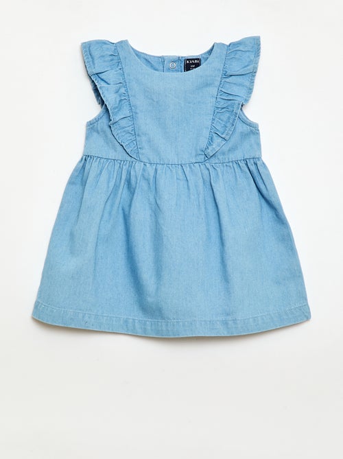 2-delige set met jurk en broekje van denim - Kiabi