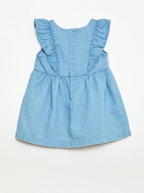 2-delige set met jurk en broekje van denim - Kiabi