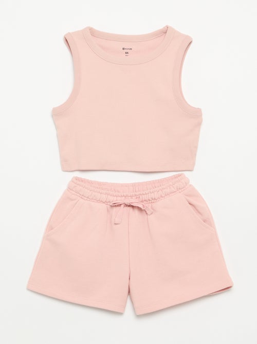 2-delige set met korte broek en débardeur - Kiabi