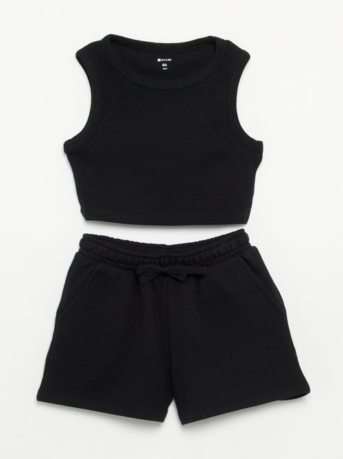 2-delige set met korte broek en débardeur - Kiabi