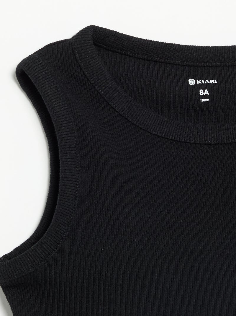2-delige set met korte broek en débardeur Zwart - Kiabi