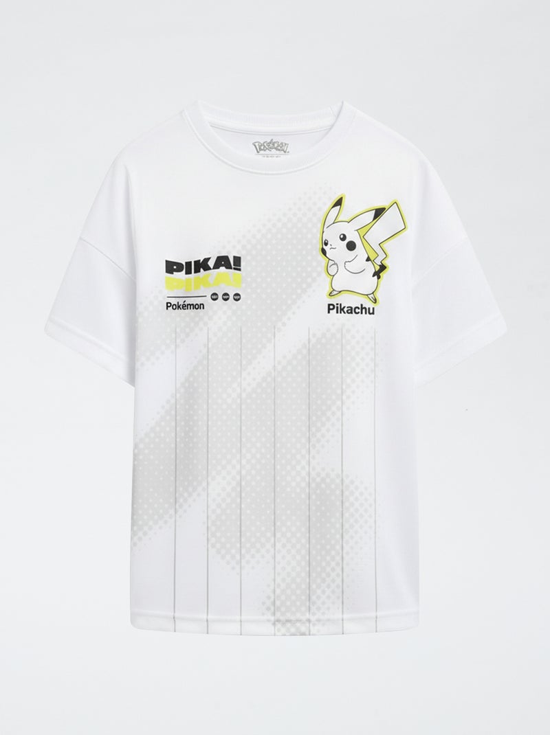 2-delige set met short en T-shirt 'Pokémon' 'Pikachu' Wit - Kiabi