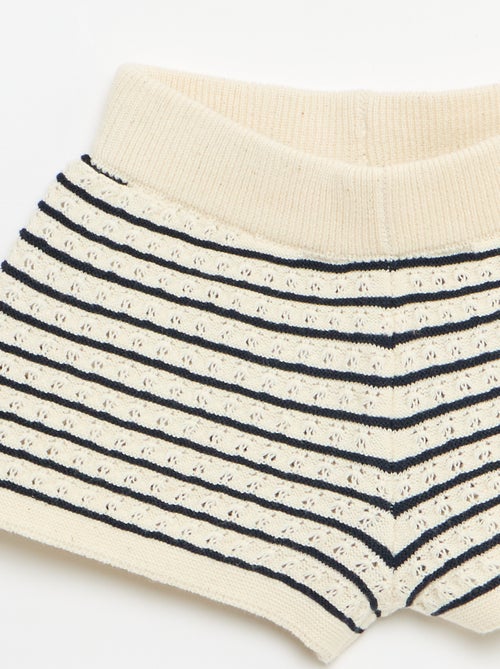 2-delige set met short en T-shirt van haakwerk - Kiabi