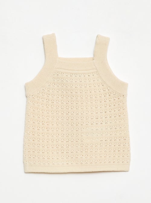 2-delige set met short en T-shirt van haakwerk - Kiabi