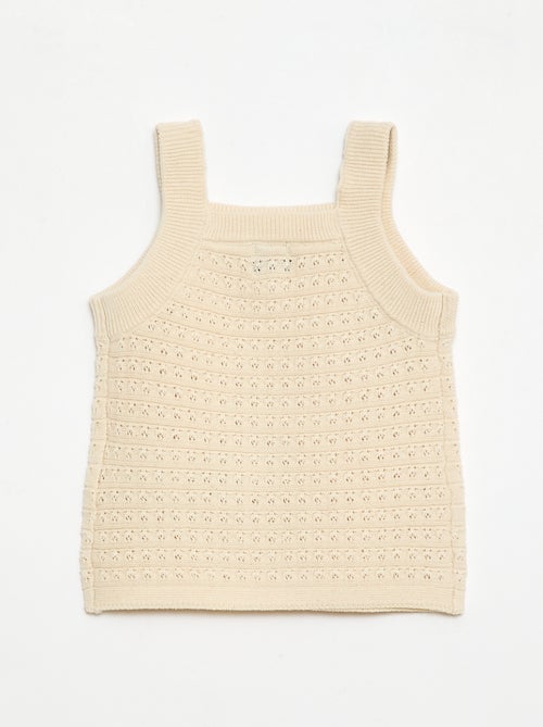 2-delige set met short en T-shirt van haakwerk - Kiabi