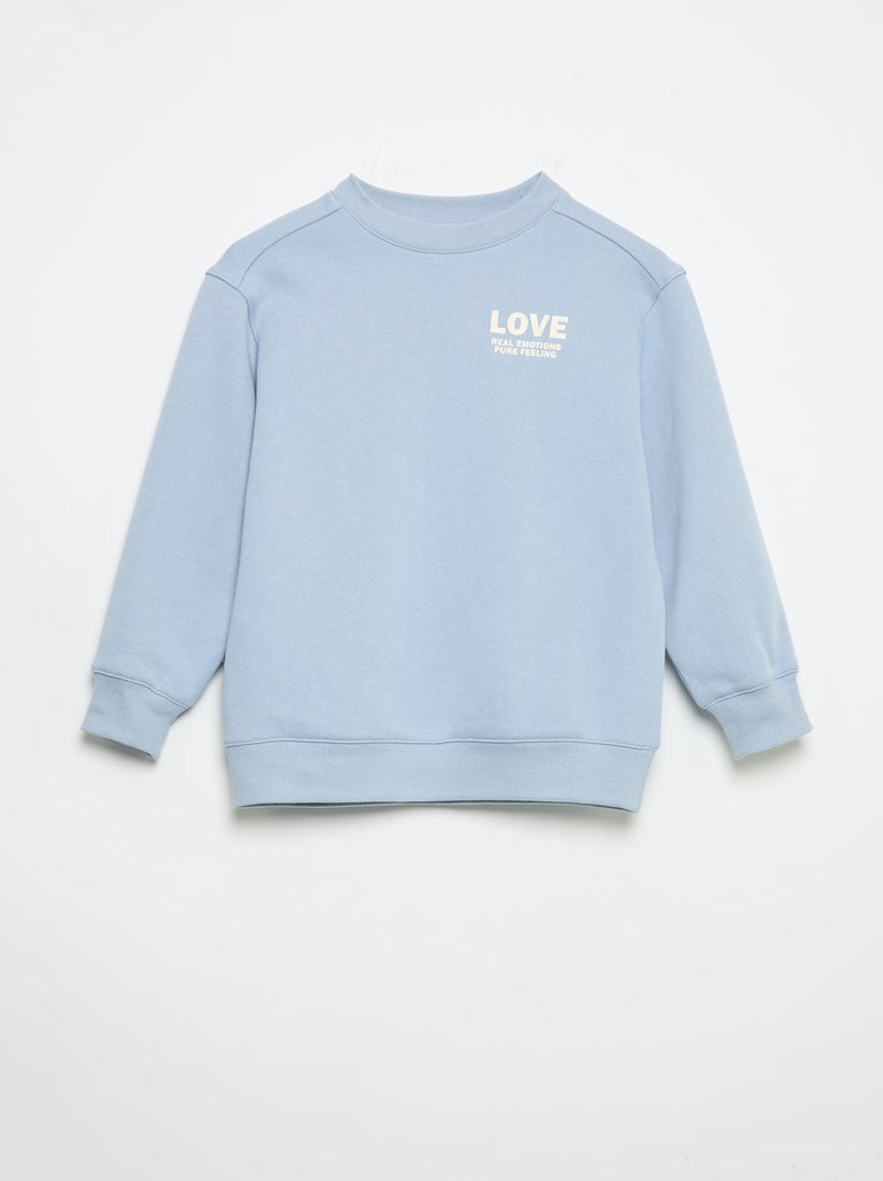 2-delige set met sweatshirt en legging Blauw - Kiabi