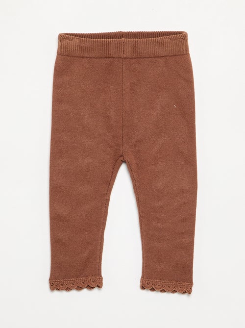 2-delige set met sweatshirt en legging van compact breisel - Kiabi