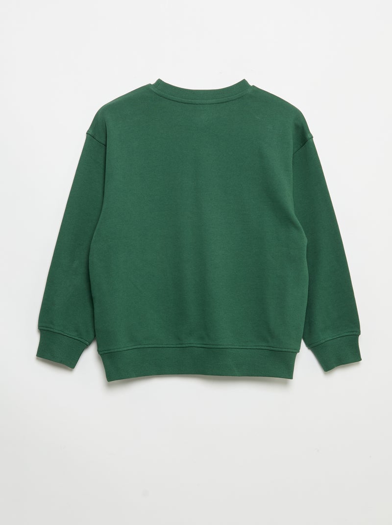 2-delige set met sweatshirt en sporttraining Groen - Kiabi