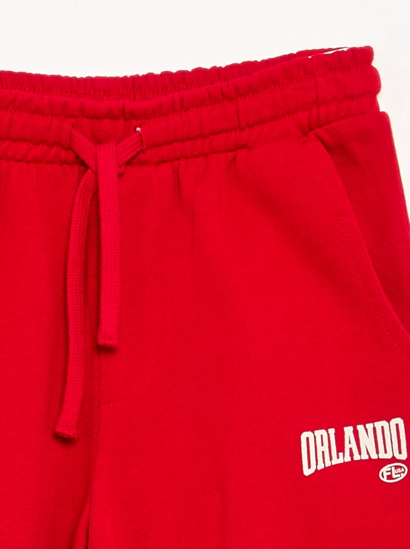 2-delige set met sweatshirt en sporttraining Rood - Kiabi