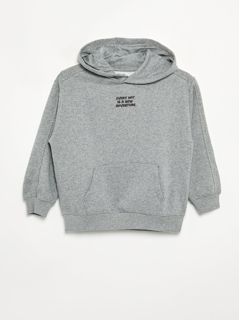 2-delige set met sweatshirt en T-shirt Grijs - Kiabi
