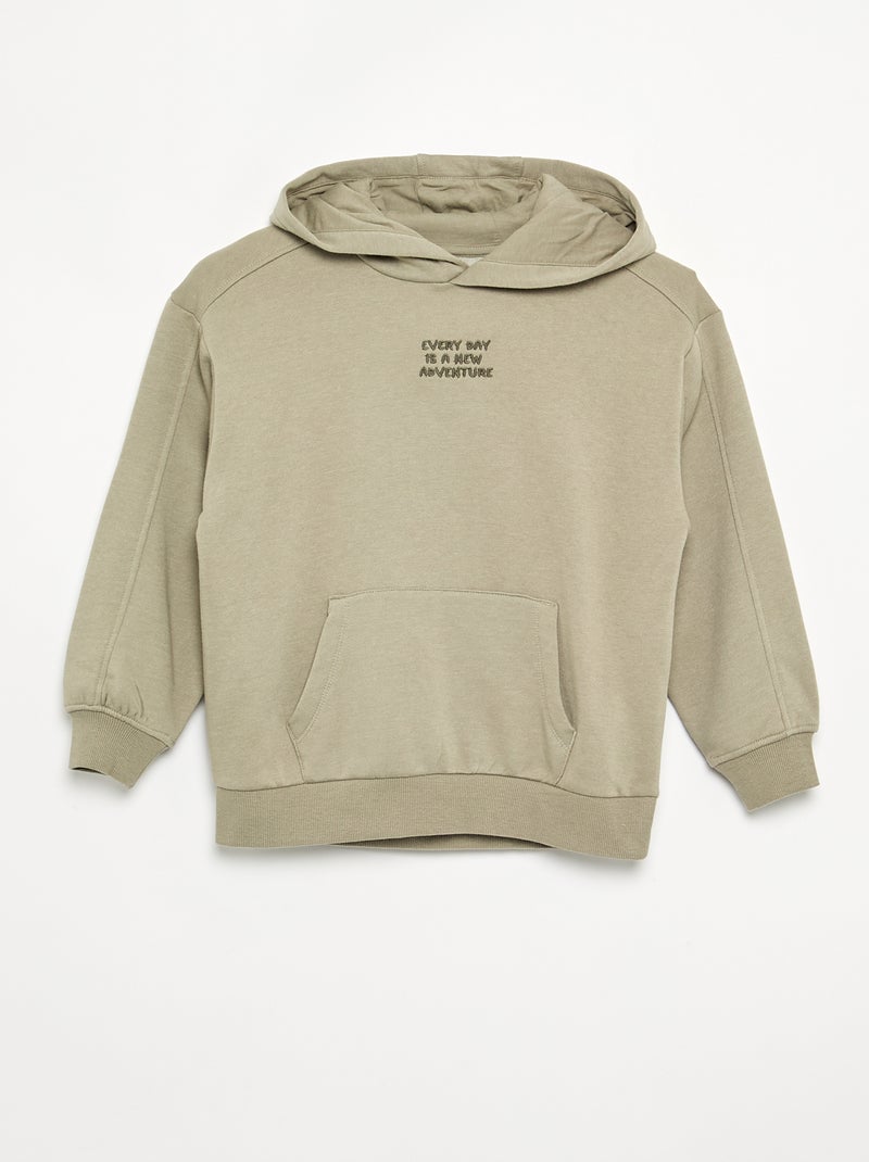 2-delige set met sweatshirt en T-shirt Groen - Kiabi