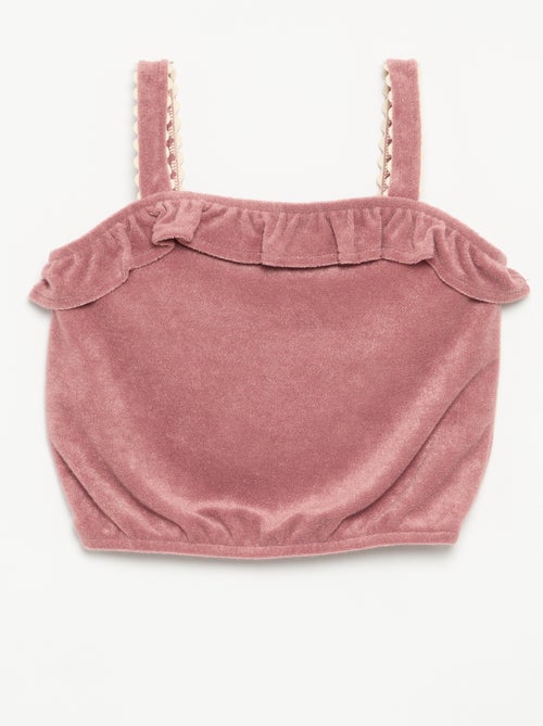 2-delige set met tanktop en short van badstof - Kiabi