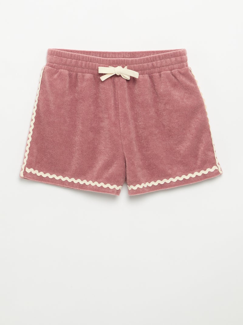 2-delige set met tanktop en short van badstof Rose - Kiabi