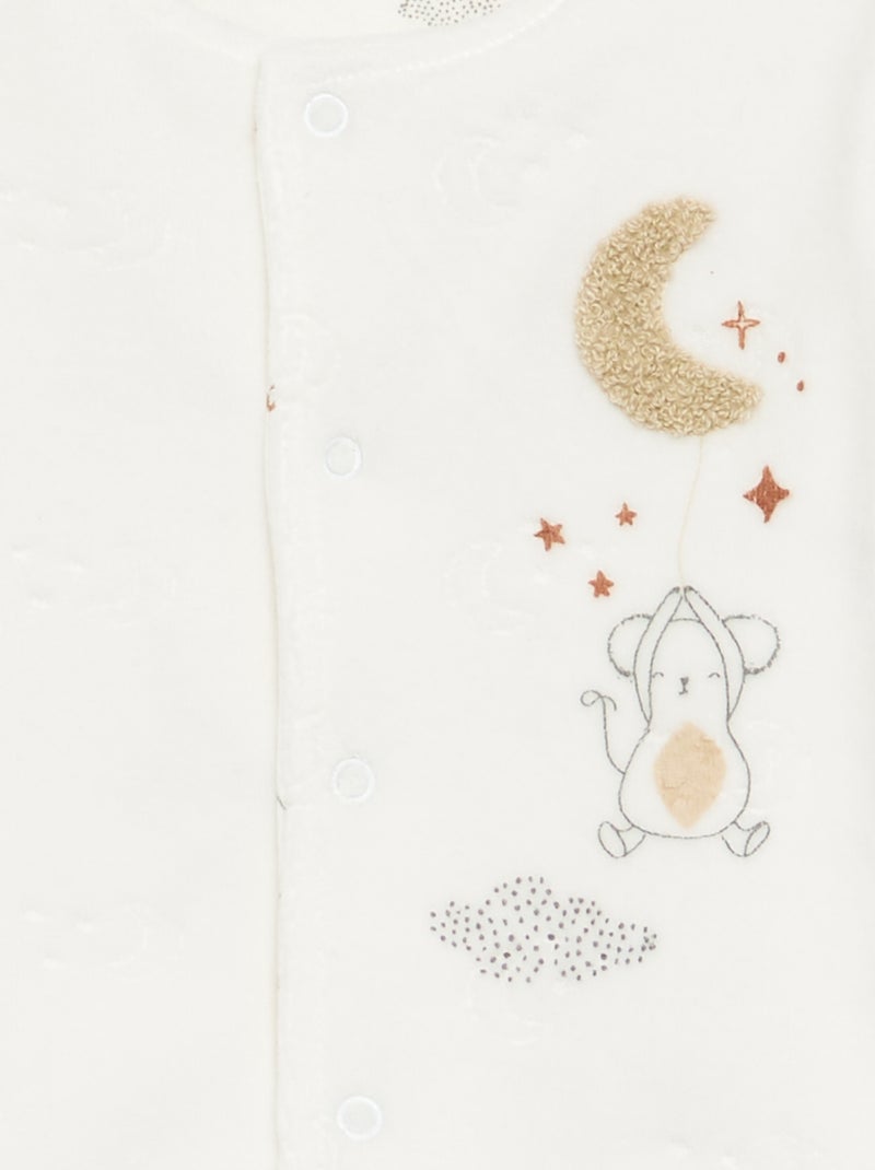 2-delige set 'Petit Béguin' - vestje + broek Wit - Kiabi