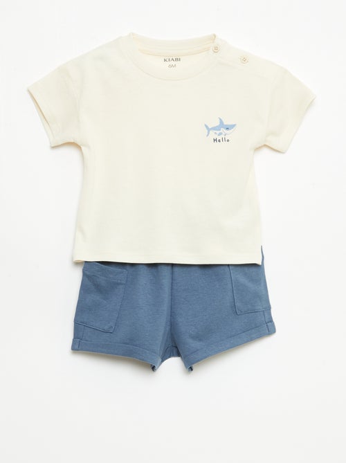 2-delige set short + T-shirt - Kiabi