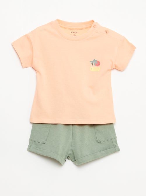 2-delige set short + T-shirt - Kiabi