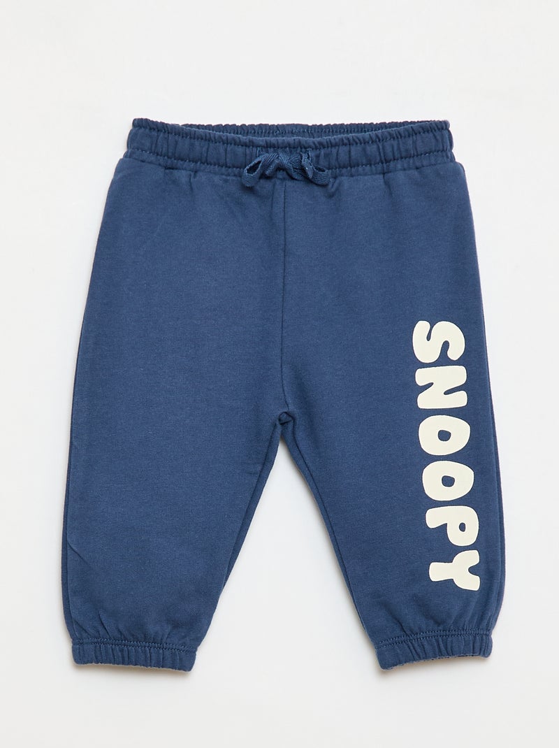 2-delige set 'Snoopy' - Sweatshirt + sporttraining Blauw - Kiabi