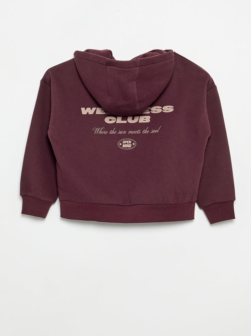 2-delige set: sweater en sporttrainingbroek Paars - Kiabi