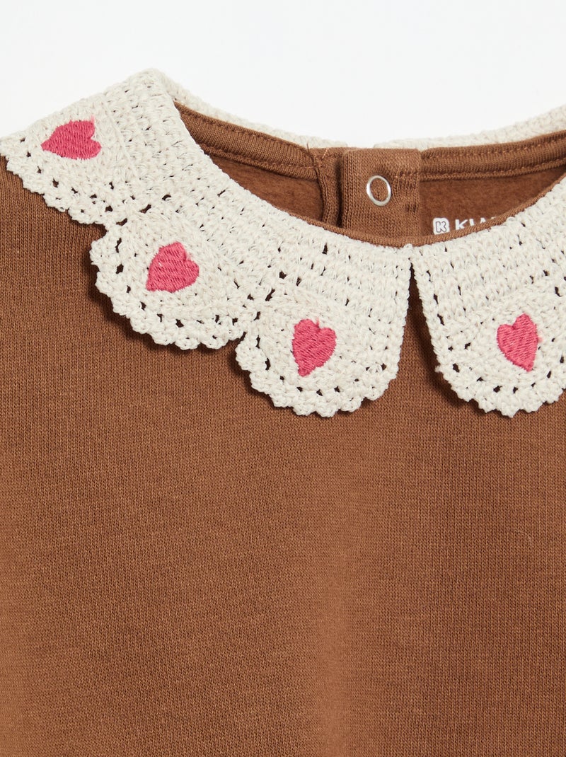 2-delige set: sweatshirt + legging Bruin - Kiabi