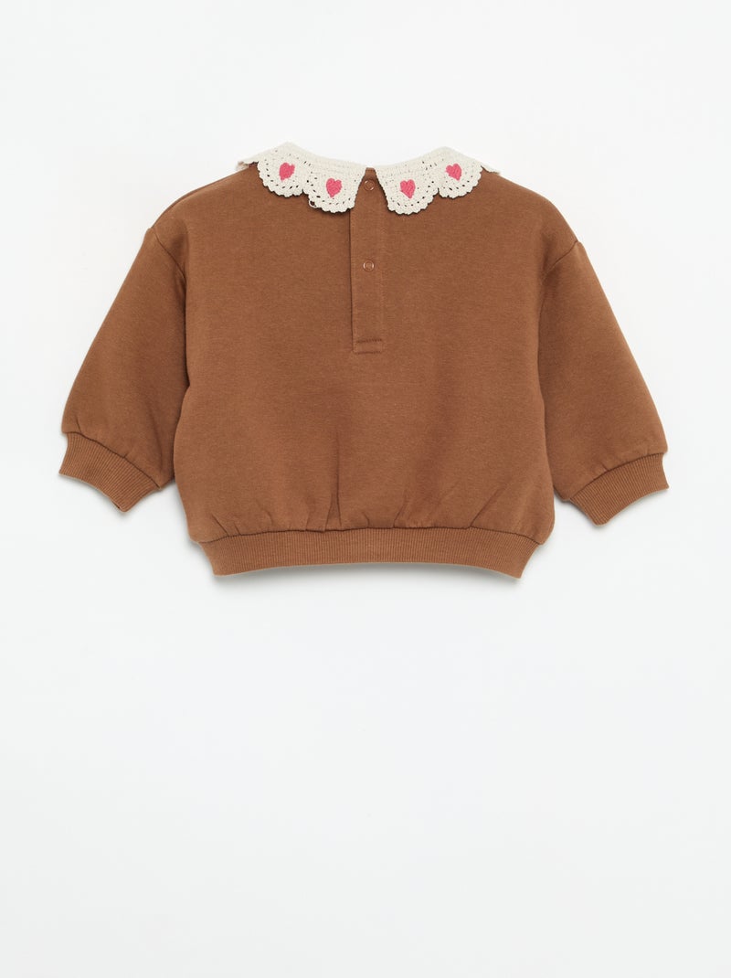 2-delige set: sweatshirt + legging Bruin - Kiabi