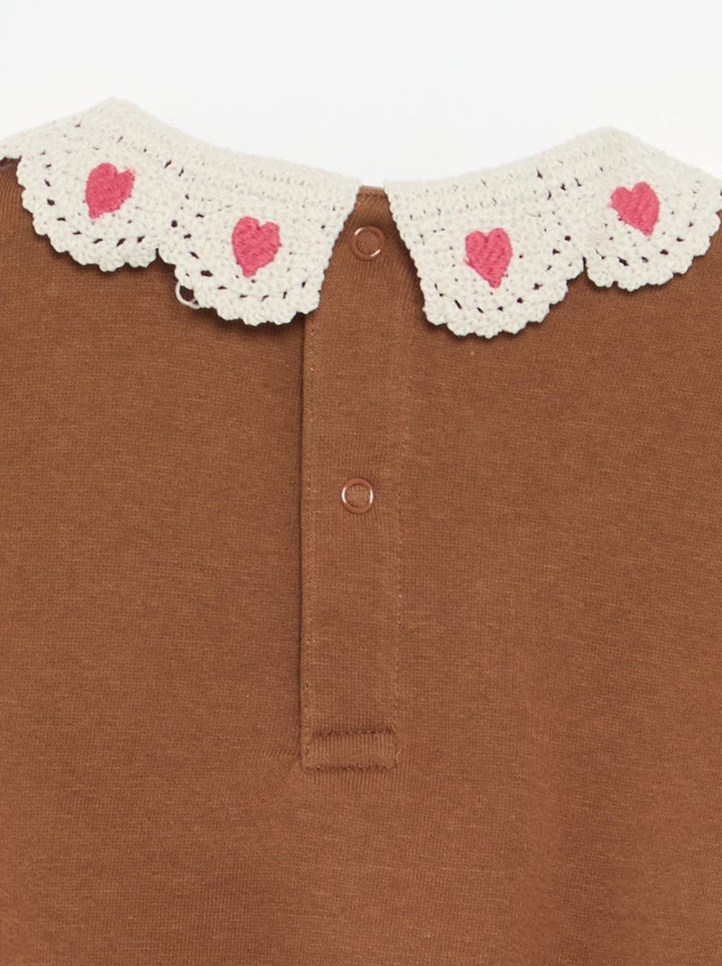 2-delige set: sweatshirt + legging Bruin - Kiabi