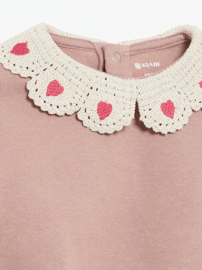 2-delige set: sweatshirt + legging Rose - Kiabi