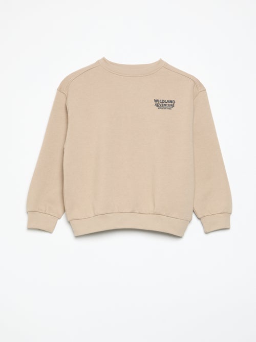 2-delige set: sweatshirt van sweatstof en broek - Kiabi