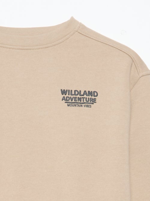 2-delige set: sweatshirt van sweatstof en broek - Kiabi