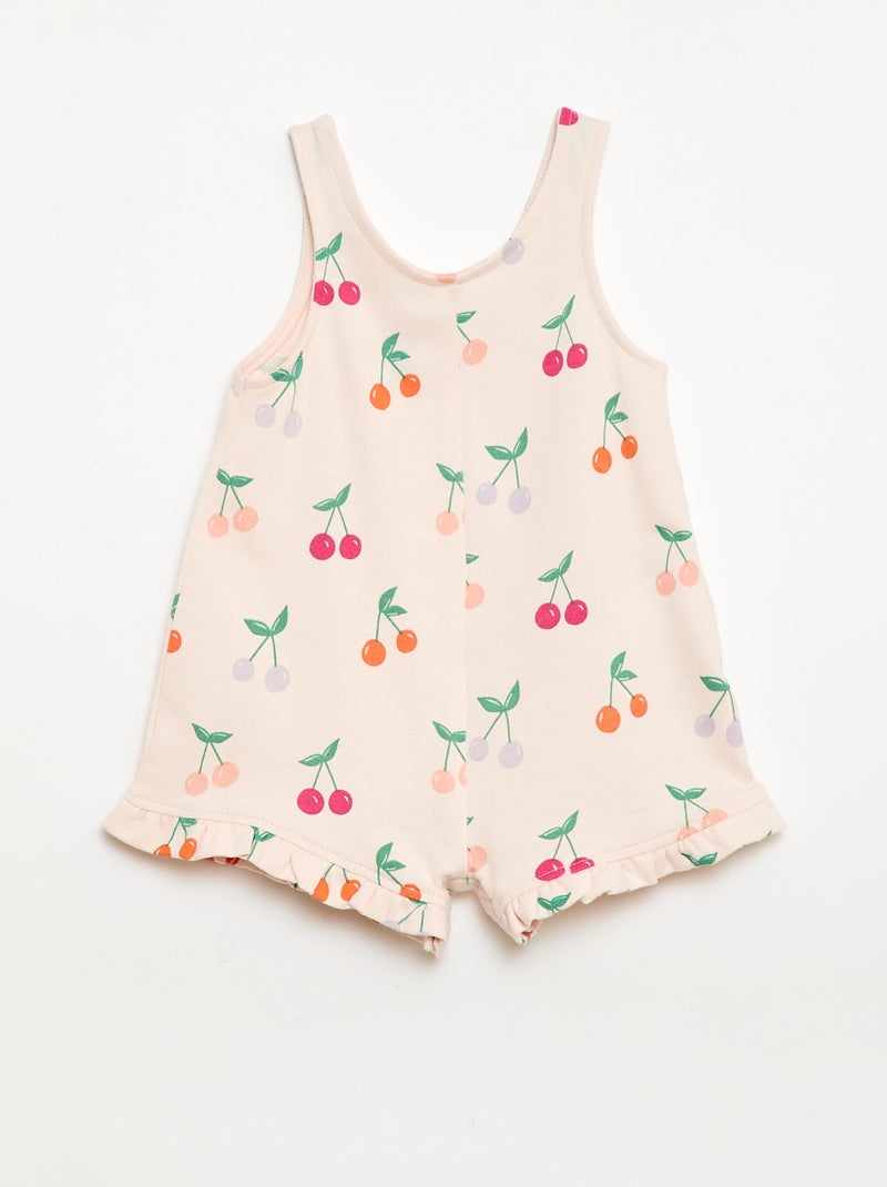 2-delige set T-shirt + combishort Rose - Kiabi