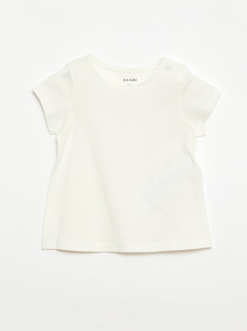 2-delige set T-shirt + combishort Rose - Kiabi