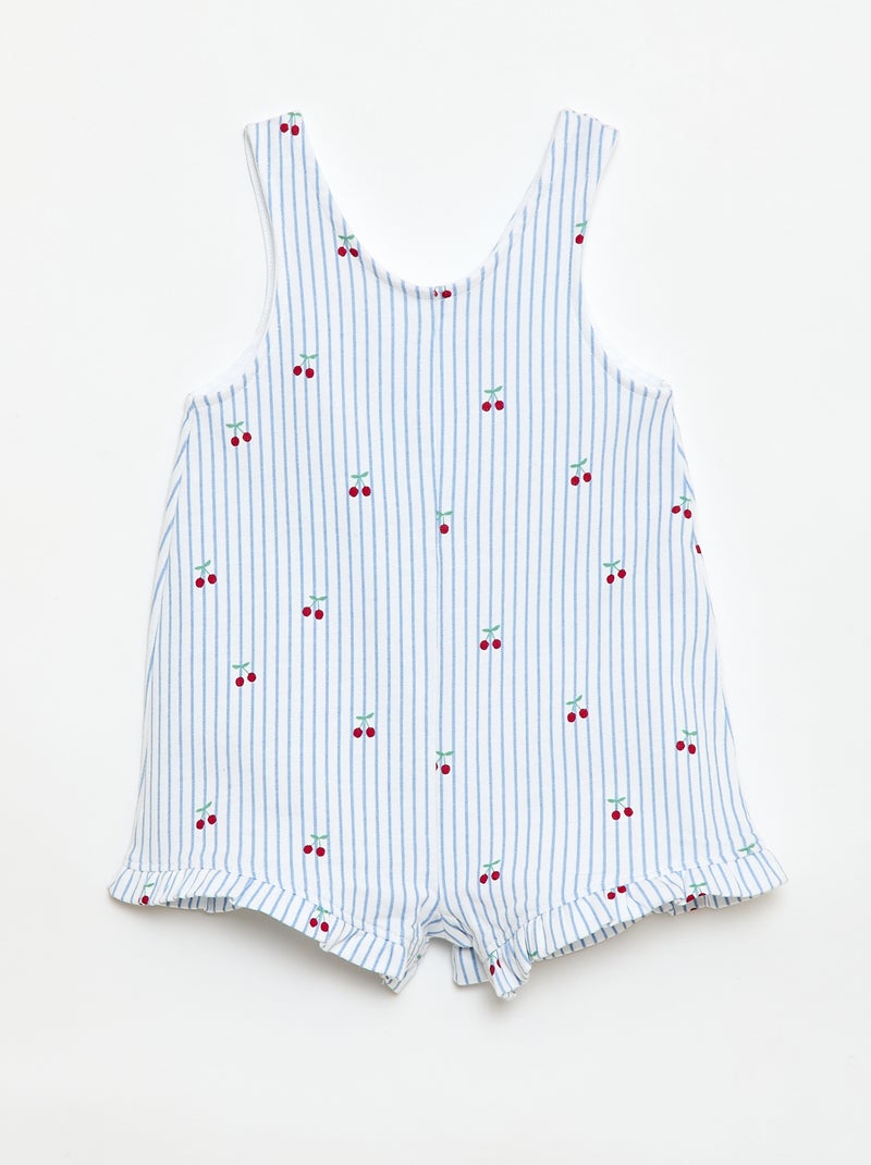 2-delige set T-shirt + combishort Wit - Kiabi