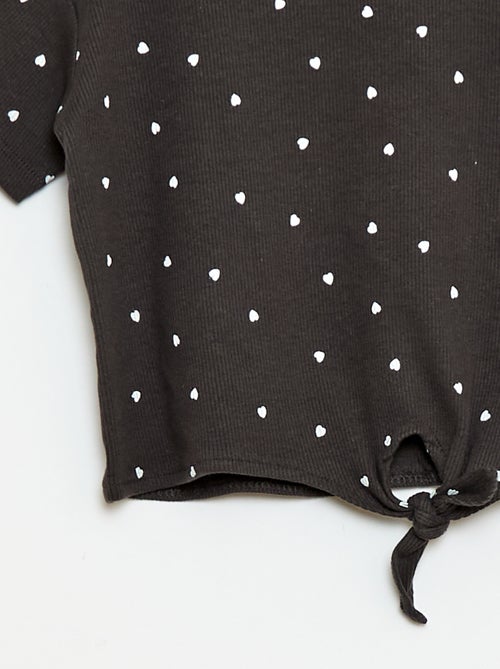 2-delige set: T-shirt en broek met flared pijpen - Kiabi